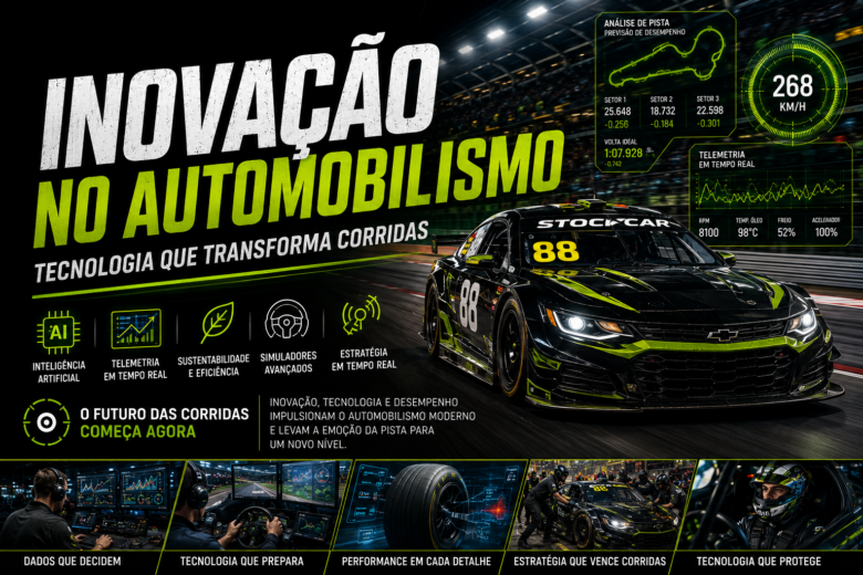 inovação no automobilismo com tecnologia nas corridas